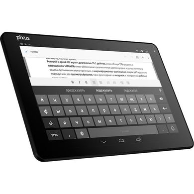 Планшет Pixus Touch 10.1 3G v2.0 GPS, metal, black (Touch 10.1 3G v2.0)