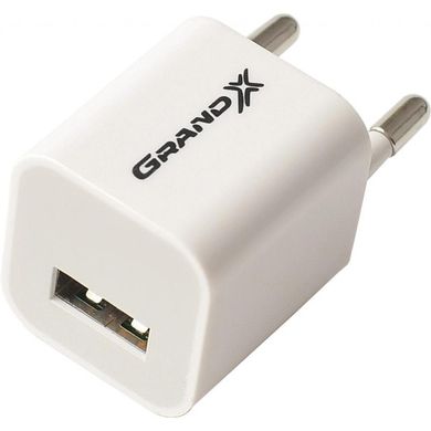 Зарядное устройство Grand-X CH-655W 1*USB, 1A (CH-655W)