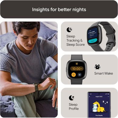 Смарт-часы Fitbit Sense 2 Shadow Grey/Graphite (FB521BKGB)