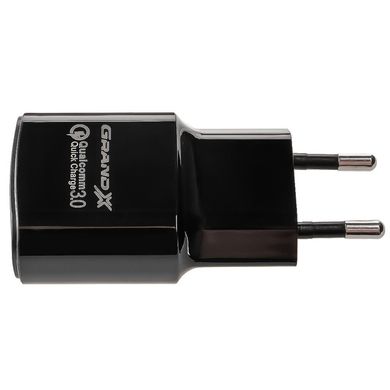 Зарядное устройство Grand-X Quickcharge QС3.0 3.6V-6.5V 3A, 6.5V-9V 2A, 9V-12V 1.5A USB (CH-550B)