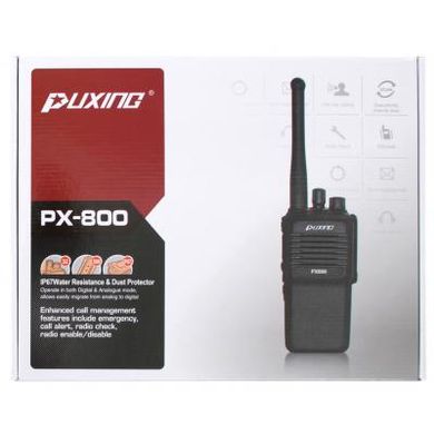 Портативная рация Puxing PX-800 （400-470MHz) 1800mah IP67 (PX-800_UHF)