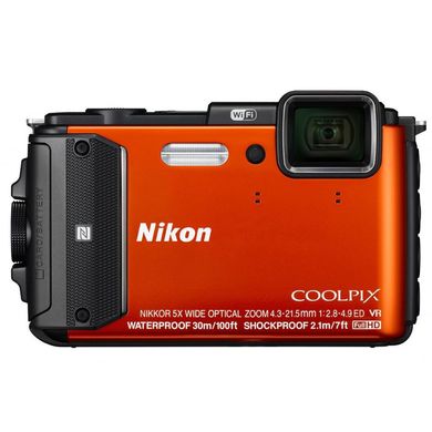 Цифровой фотоаппарат Nikon Coolpix AW130 Orange (VNA842E1)