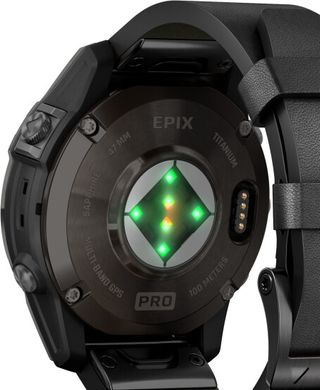 Смарт-часы Garmin Epix Pro Gen 2 Sapphire 47mm Carbon G. DLC Tit. with Black Leather Band (010-02803-30)