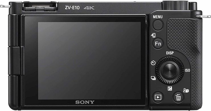 Компактний фотоапарат зі змінним об'єктивом Sony ZV-E10 kit (16-50mm) Black (ILCZVE10LB.CEC)