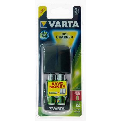 Зарядное устройство для аккумуляторов Varta Mini Charger + 2AA 2400 mAh NI-MH (57646101461)