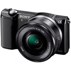 Цифровой фотоаппарат SONY Alpha 5000 + 16-50mm + 55-210mm kit Black (ILCE5000YB.CEC)