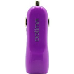 Автомобильное зарядное устройство!!! Optima 2*USB (1A) Purple (40802)