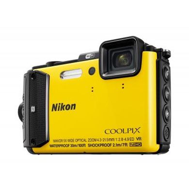 Цифровой фотоаппарат Nikon Coolpix AW130 Yellow (VNA844E1)