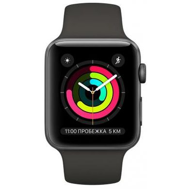 Смарт-часы Apple Watch Series 3 GPS, 38mm Space Grey Aluminium Case (MR352FS/A)