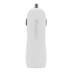 Зарядное устройство Optima 2*USB (1A) White (40805)
