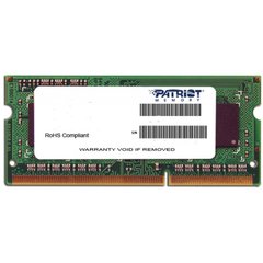 Модуль памяти для ноутбука SoDIMM DDR3L 4GB 1600 MHz Patriot (PSD34G1600L82S)