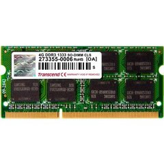 Модуль памяти для ноутбука SoDIMM DDR3 4GB 1333 MHz Transcend (TS4GAP1333S)