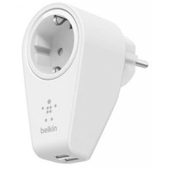 Зарядное устройство Belkin BOOST UP (2*USB, 2.4A) + розетка (F8M102vf)