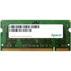 Модуль памяти для ноутбука SoDIMM DDR2 2GB 800 MHz Apacer (AS02GE800C6NBGC)