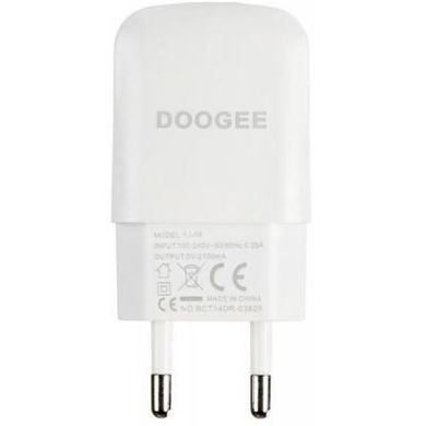 Зарядное устройство Doogee 2A White + cable MicroUSB (63005)