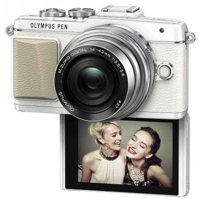 Цифровой фотоаппарат OLYMPUS E-PL7 14-42 mm Pancake Zoom Kit white/silver (V205073WE001)