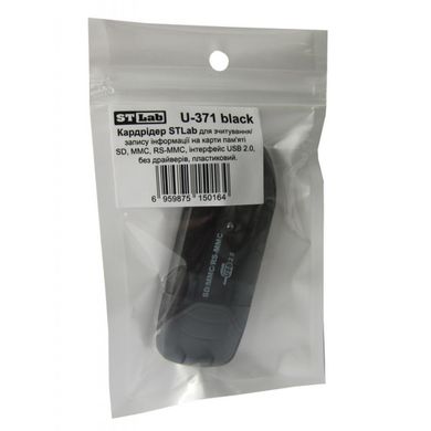 Считыватель флеш-карт ST-Lab SD/ SDHC/ MMC /RS-MMC (U-371 black)
