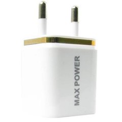 Зарядное устройство MaxPower Double 2.1A+1A White/Gold (33827)