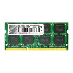 Модуль памяти для ноутбука SoDIMM DDR3 4GB 1066 MHz Transcend (TS4GAP1066S)