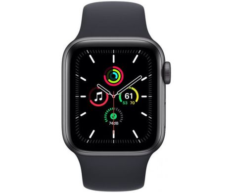 Смарт-часы Apple Watch SE GPS 40mm Space Gray Aluminum Case w. Midnight S. Band (MKQ13)