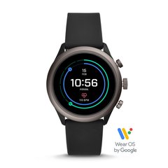 Смарт-часы Fossil Sport Smartwatch - 43MM BLACK SILICONE