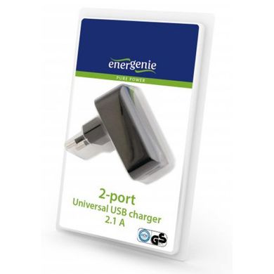 Зарядное устройство EnerGenie 2 USB, 2.1A (EG-U2C2A-01)