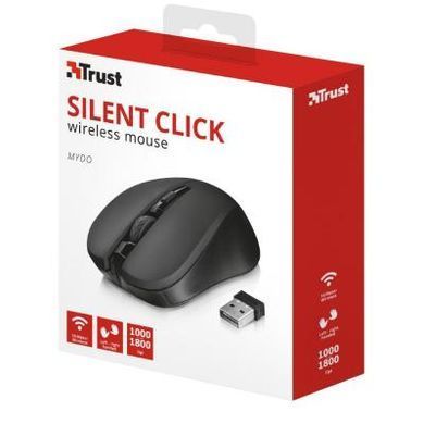 Мышка Trust Mydo Silent wireless mouse black (21869)