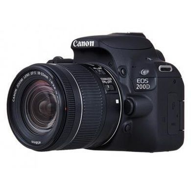 Цифровой фотоаппарат Canon EOS 200D kit 18-55 DC III Black (2250C014)