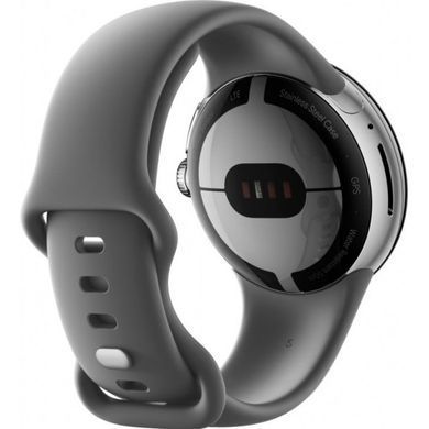 Смарт-часы Google Pixel Watch LTE Polished Silver Case/Charcoal Active Bandd