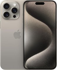 Смартфон Apple iPhone 15 Pro Max 512GB eSIM Natural Titanium (MU6D3)