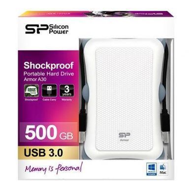 Внешний жесткий диск 2.5" 500GB Silicon Power (SP500GBPHDA30S3W)