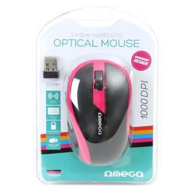 Мышка OMEGA Wireless OM-415 pink/black (OM0415PB)