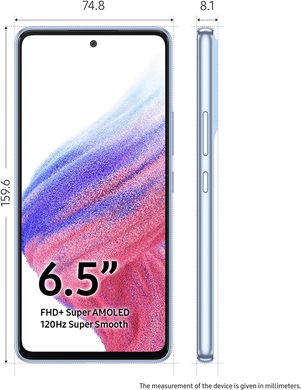 Смартфон Samsung Galaxy A53 5G 6/128GB Blue (SM-A536BLBN)