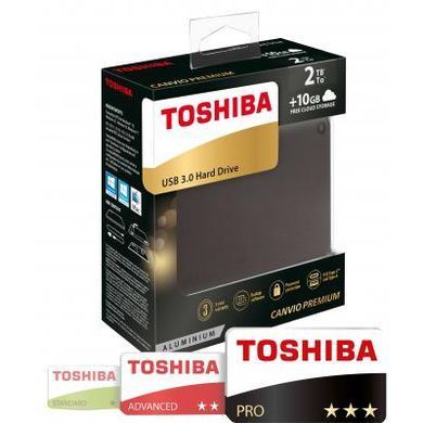 Внешний жесткий диск 2.5" 2TB TOSHIBA (HDTW120EB3CA)