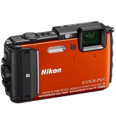 Цифровой фотоаппарат Nikon Coolpix AW130 Orange (VNA842E1)