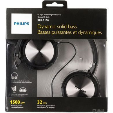 Наушники PHILIPS SHL3160 Black (SHL3160BK/00)