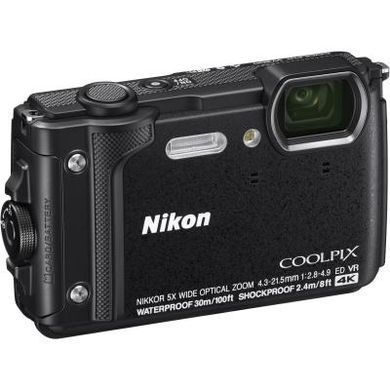 Цифровой фотоаппарат Nikon Coolpix W300 Black Holiday kit (VQA070K001)