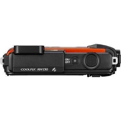 Цифровой фотоаппарат Nikon Coolpix AW130 Orange (VNA842E1)