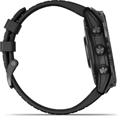 Смарт-часы Garmin Epix Pro Gen 2 Sapphire 47mm Carbon G. DLC Tit. with Black Band (010-02803-10/11)