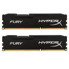 Модуль памяти для компьютера 16Gb DDR3 1600M Hz HyperX Fury Black (2x8GB) Kingston (HX316C10FBK2/16)