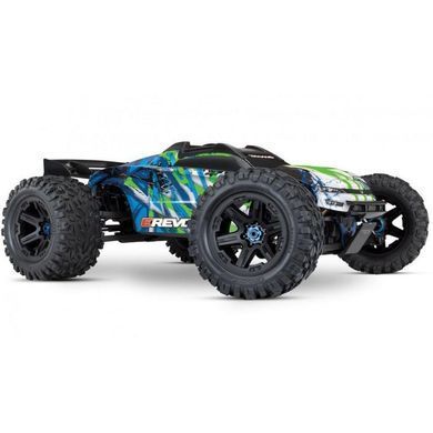Автомобиль Traxxas Монстр E-Revo Brushless Monster TSM (Orange,Greene)