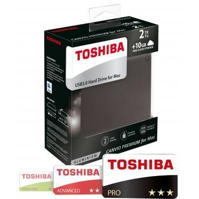 Внешний жесткий диск 2.5" 2TB TOSHIBA (HDTW120EBMCA)