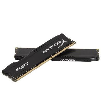 Модуль памяти для компьютера 16Gb DDR3 1600M Hz HyperX Fury Black (2x8GB) Kingston (HX316C10FBK2/16)