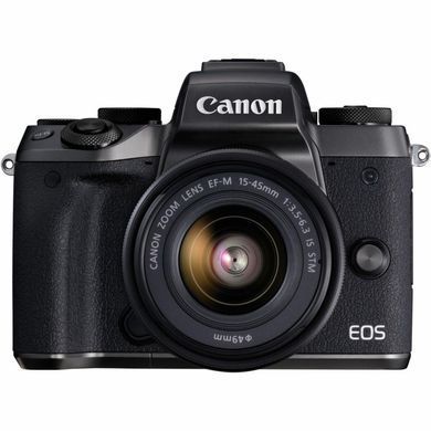 Цифровой фотоаппарат Canon EOS M5 + 15-45 IS STM Kit Black (1279C046)