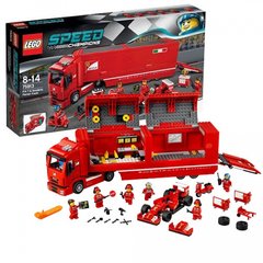 Классический конструктор LEGO Speed Champions Феррари F14 и грузовик Скудерии Феррари (75913)