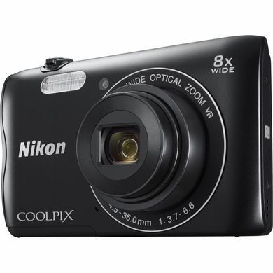 Цифровой фотоаппарат Nikon Coolpix A300 Black+8GB+case (VNA961K003)