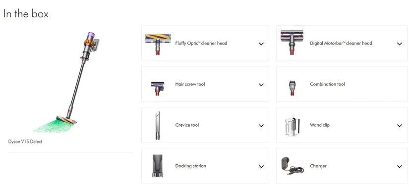 Вертикальный+ручной пылесос (2в1) Dyson V15 Detect (447261-01)