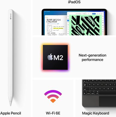 Планшет Apple iPad Pro 11 2022 Wi-Fi 128GB Space Gray (MNXD3)