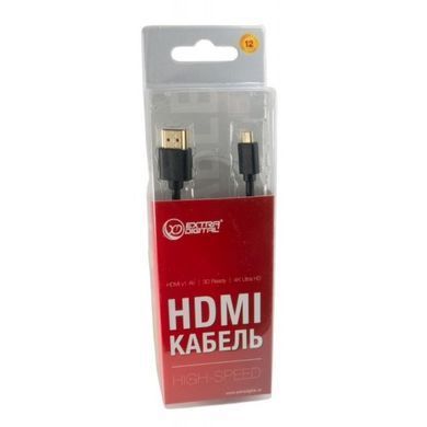 Кабель мультимедийный EXTRADIGITAL micro HDMI to HDMI 0.5m (KBD1678)