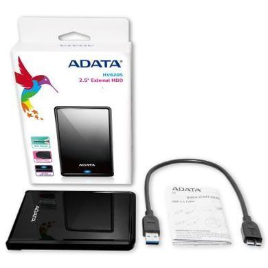 Внешний жесткий диск 2.5" 1TB ADATA (AHV620S-1TU3-CBK)